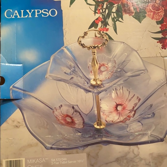 Mikasa Other - Mikasa 2 tier tidbit server 10 1/2 “ Walther Glas”